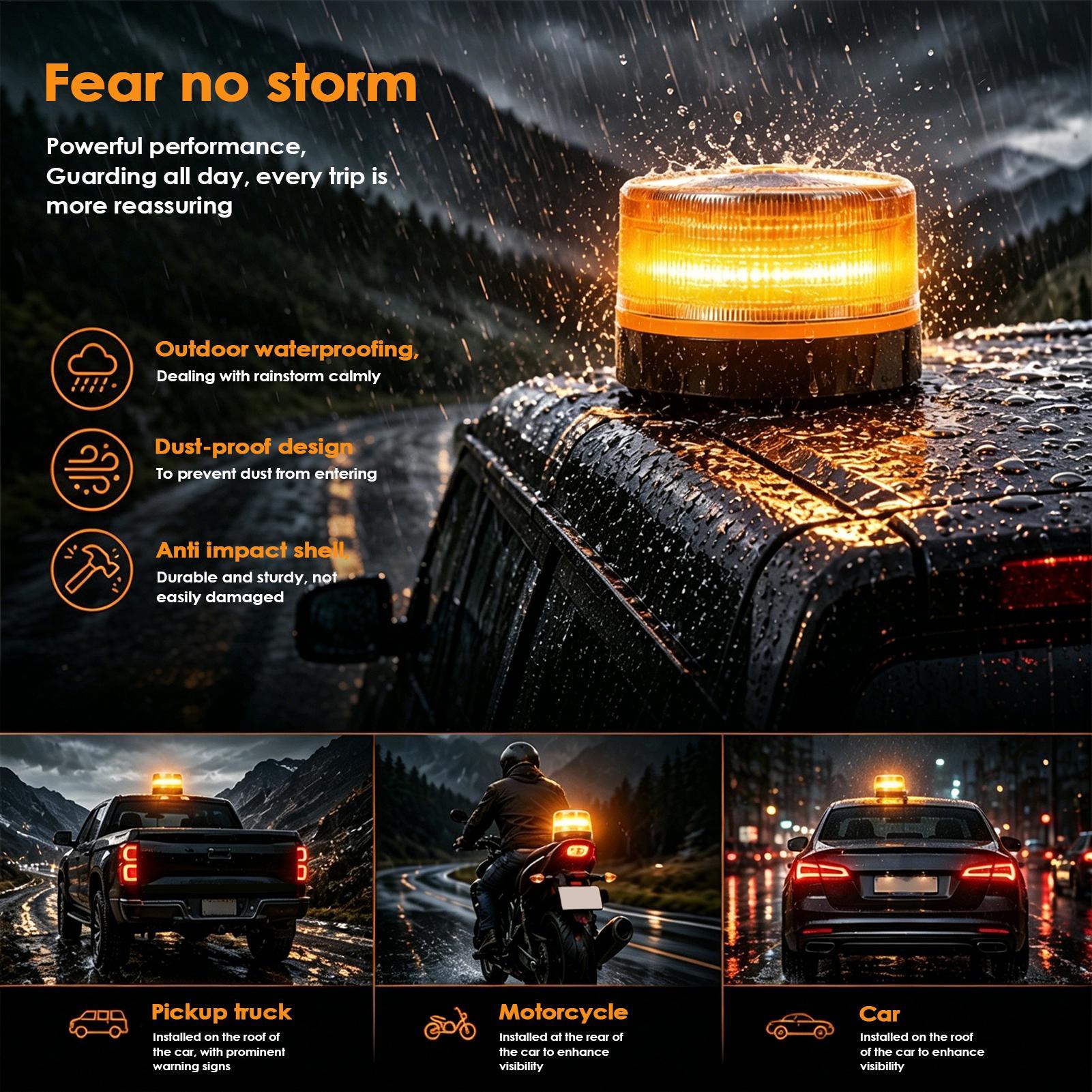Sos Light Strobe - LED Beacon Light Amber Flashing Lamp