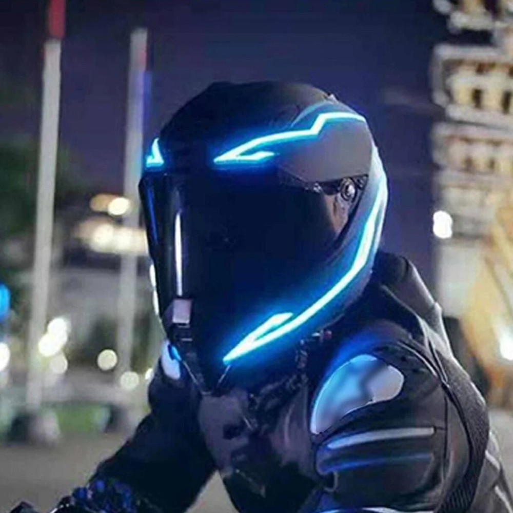 Sos Light Strobe - Waterproof Motorcycle Helmet LED EL Light