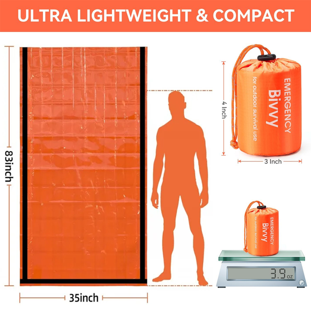 Emergency Sleeping Bag Surviva - Emergency Mylar Tent 评论和价格