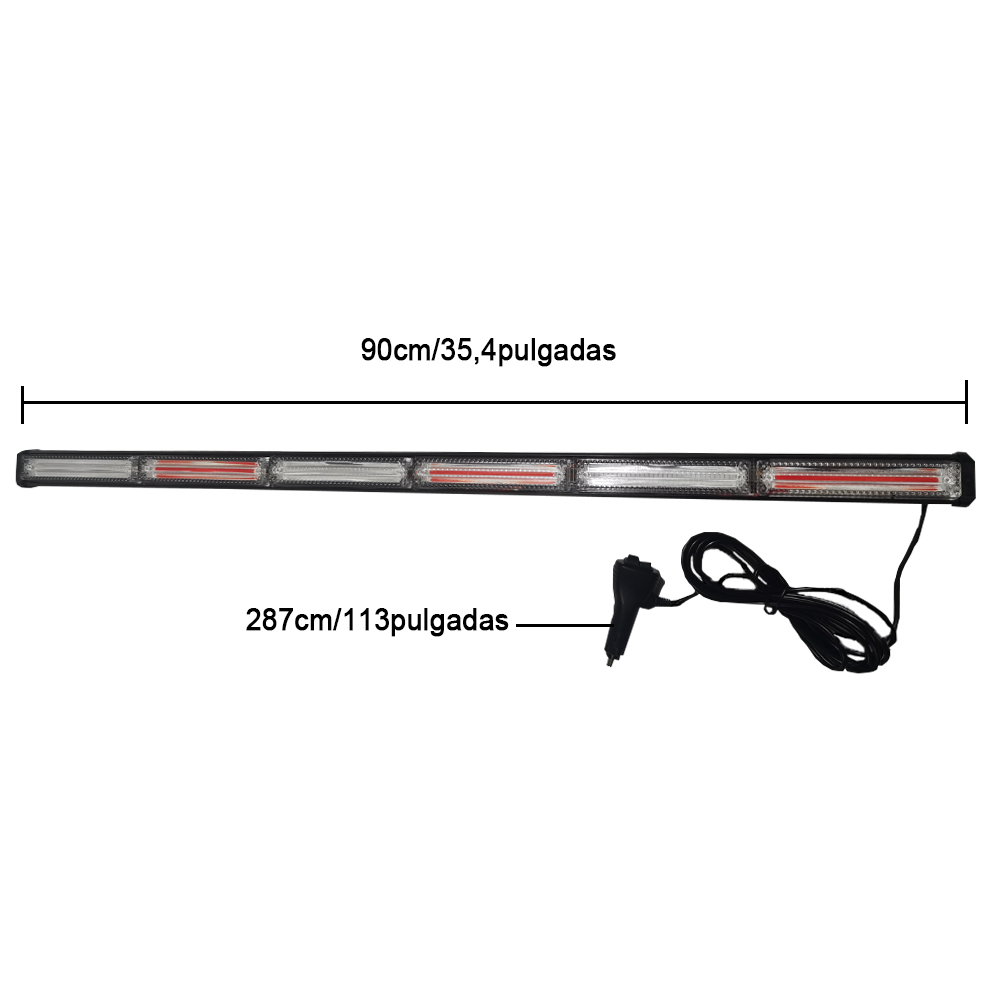 Fit for 12-24V Car 35.4inch Au - Sos Light Strobe 评论和价格